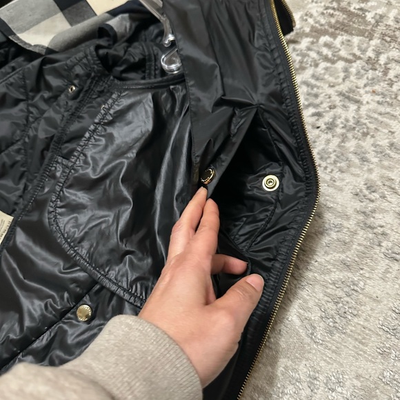 Burberry Brit Black and Gold Quilted Jacket with Hood - Picture 6 of 17